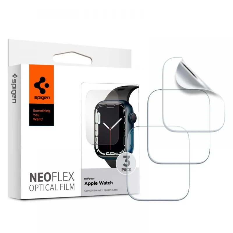 Ochranná fólia Spigen Neo Flex pre Apple Watch 4/5/6/7/8/SE (44/45 mm) - 3 ks.