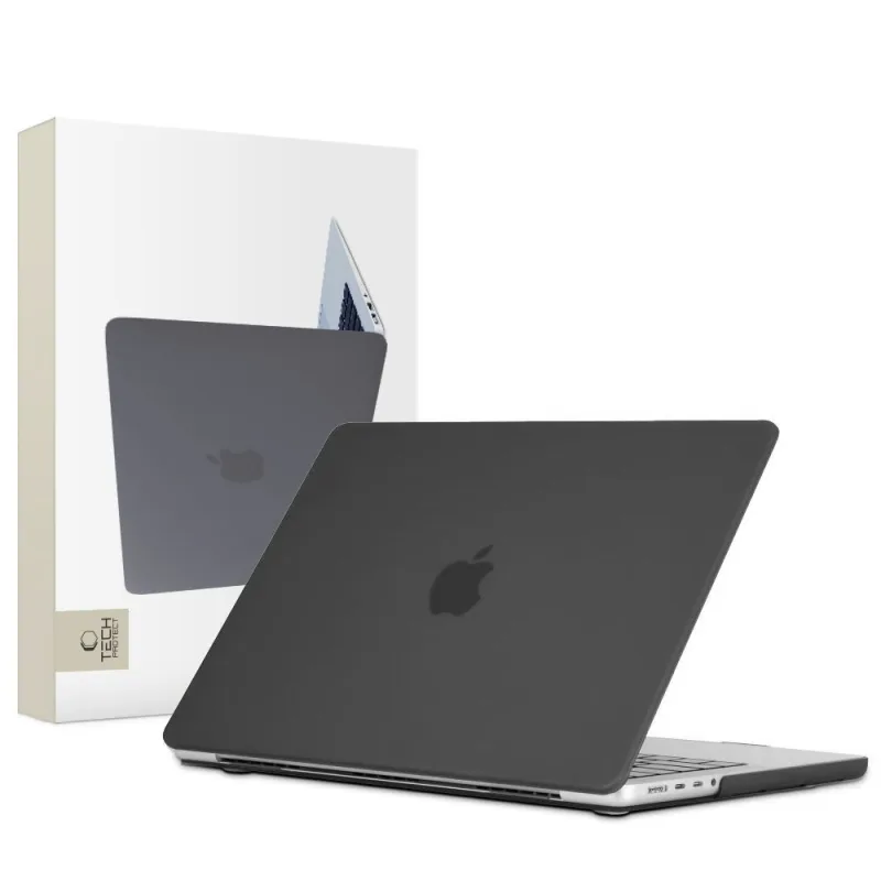 Puzdro Tech-Protect SmartShell pre MacBook Pro 14" M1 / M2 / M3 2021-2024 - matná čierna