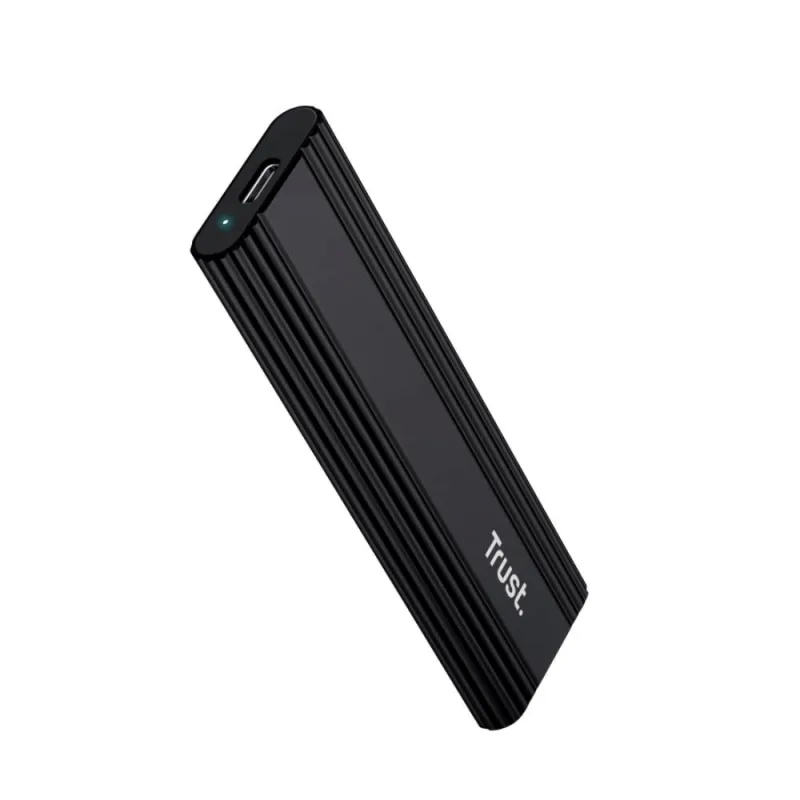 TRUST Externí box pro M.2 SSD, USB-C 3.2 Gen2, M.2 2280, černá 25806