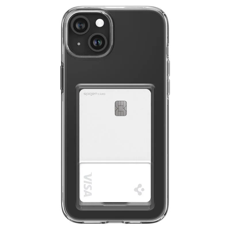 Puzdro Spigen Crystal Slot pre iPhone 15 Plus – priehľadné