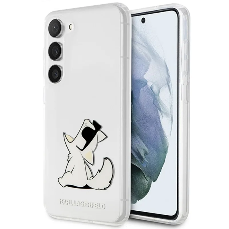 Karl Lagerfeld KLHCS23MCFNRC S23+ S916 priehľadné pevné puzdro Choupette Fun