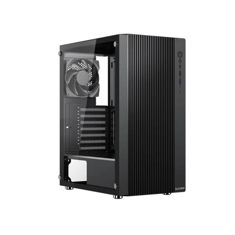 1stCOOL G4 transparent, skrinka ATX, USB3.0, USB-C, 2x ventilátor, čierna…
