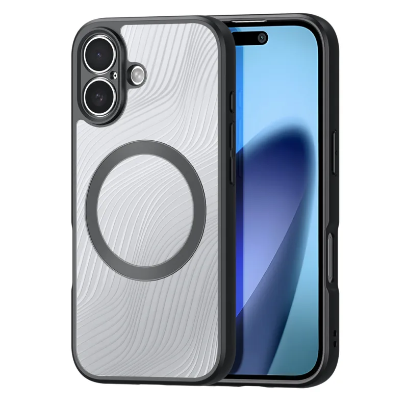 Puzdro Dux Ducis Aimo Mag s magnetickým krúžkom pre iPhone 17 - čierne
