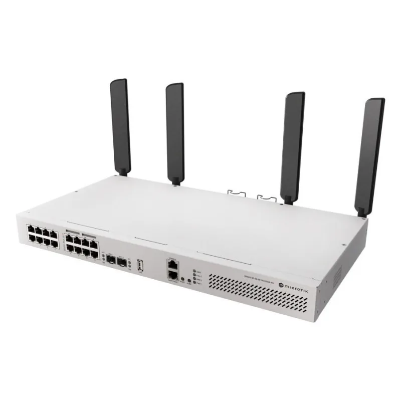 MikroTik CRS418-8P-8G-2S+5axQ2axQ-RM 4x4 MIMO WiFi6 16-portový Gigabit…
