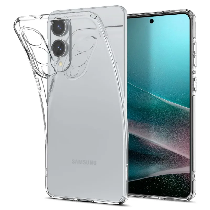 Puzdro Spigen z tekutých kryštálov pre Samsung Galaxy S25 Edge – priehľadné