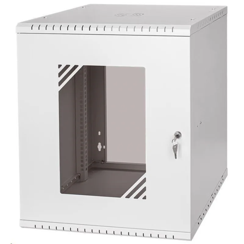 LEXI-Net 19" nástěnný rozvaděč Basic 12U 520x450, skleněné dveře, bez…