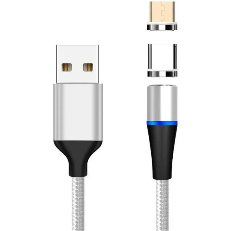 PremiumCord Magnetický micro USB a USB-C nabíjecí a datový kabel, 1m,…