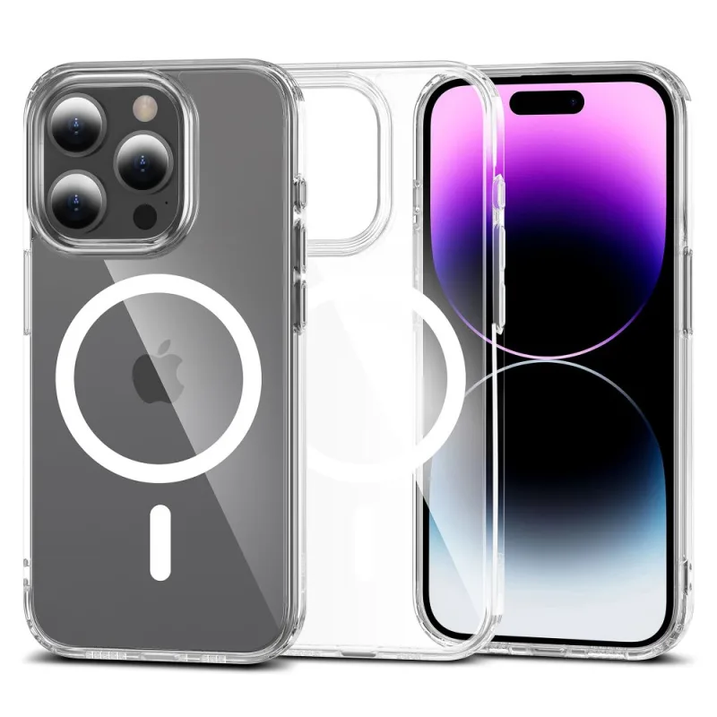 Puzdro Tech-Protect FlexAir Hybrid MagSafe pre iPhone 15 Pro Max – priehľadné