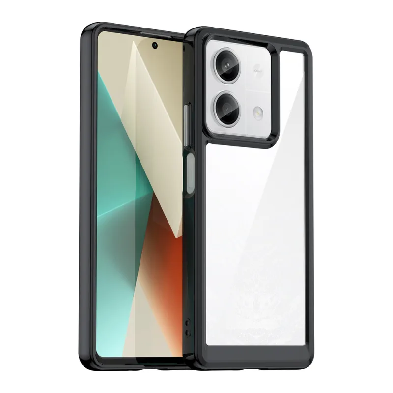 Outer Space Case s gélovým rámom pre Xiaomi Redmi Note 13 Pro - čierny
