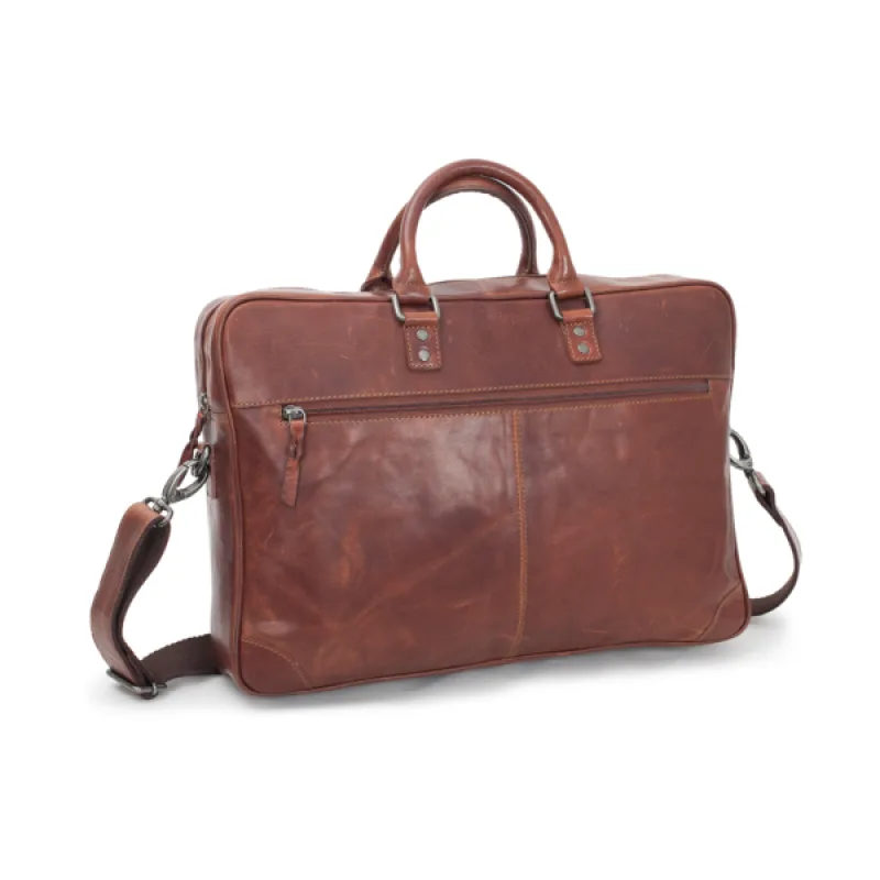 Baoobaoo Brašňa Briefcase Soft pre MacBook 15"-16" Brandy