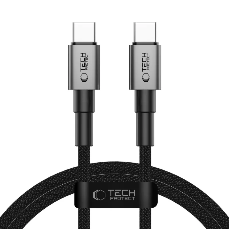 Kábel Tech-Protect UltraBoost DNA USB-C PD60W/3A 100 cm – sivý