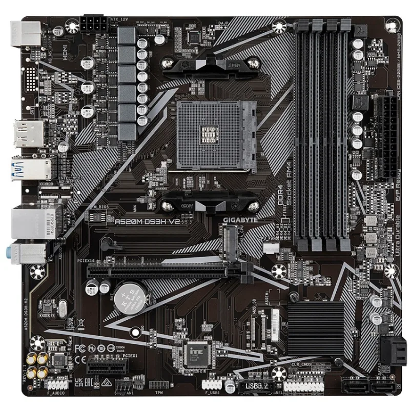 GIGABYTE A520M DS3H V2/ AM4/ mATX A520M DS3H V2