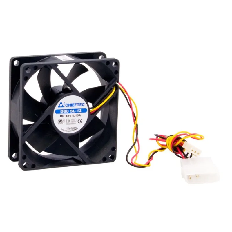 Ventilátor CHIEFTEC AF-0825S, 80x80x25 mm, s 3/ 4pinovým konektorom AF…