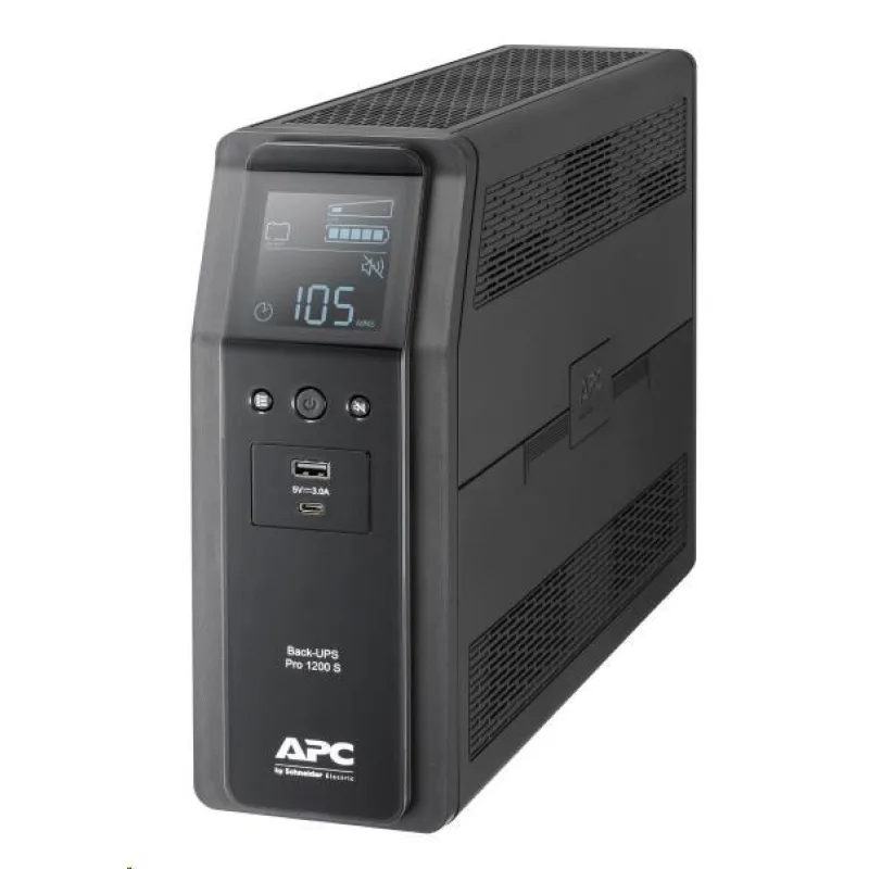 APC Back UPS Pro BR 1200VA, sínusoida, 8 výstupov, AVR, LCD rozhranie…