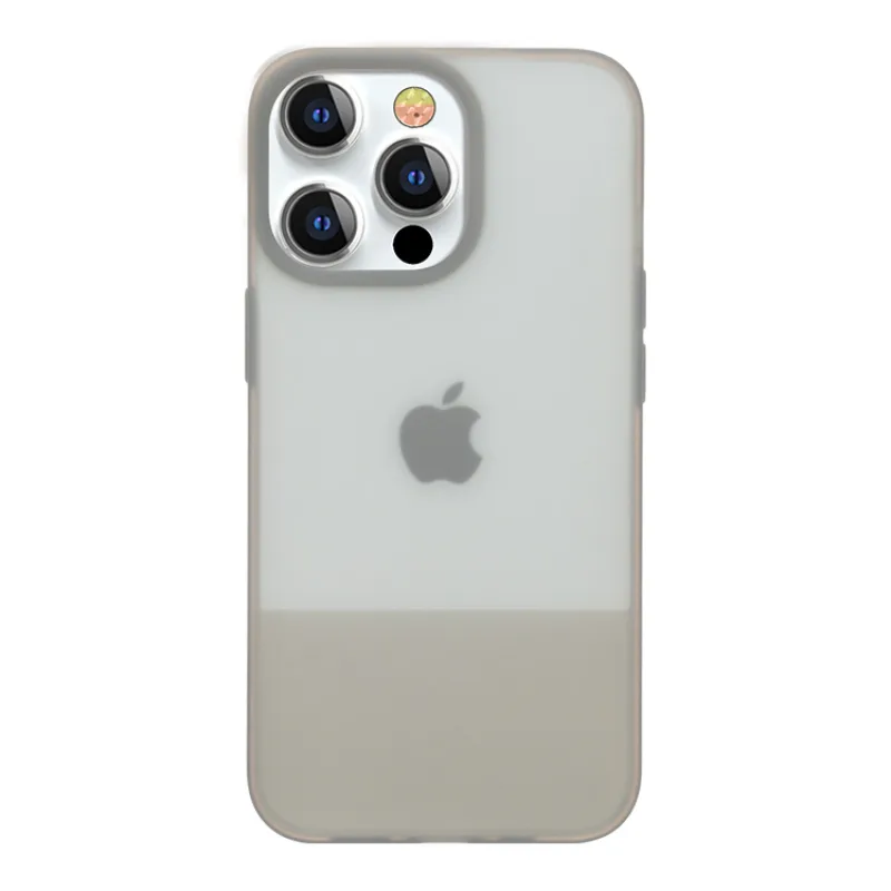 Silikónový kryt Kingxbar Plain Series pre iPhone 13 Pro Max sivý