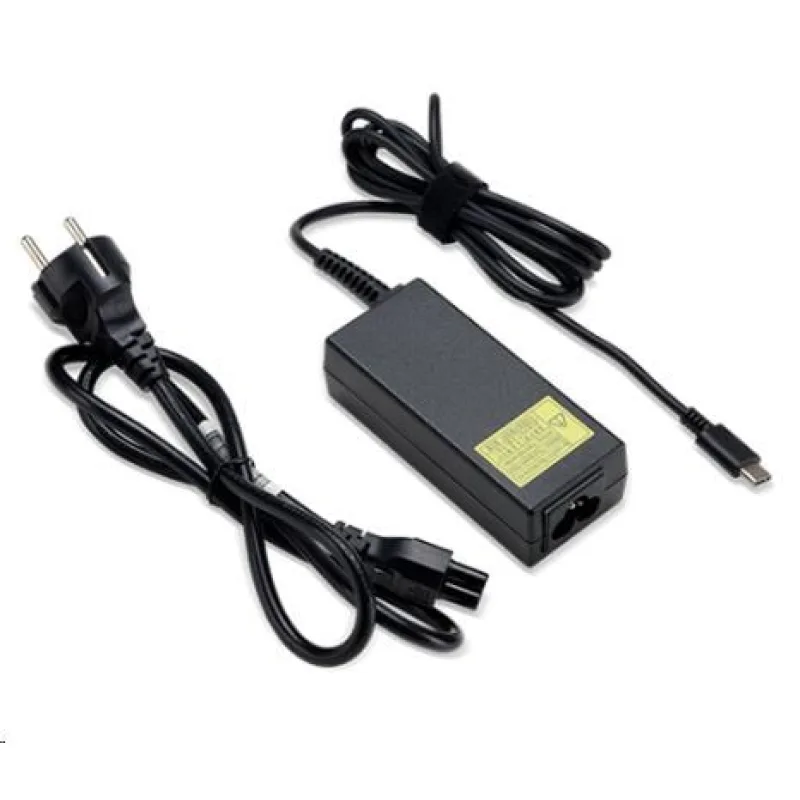 ACER 45W_USB Type C Adapter, čierny - pre zariadenia s USB C, EU POWER…