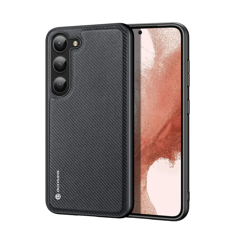 Puzdro Dux Ducis Fino Samsung Galaxy S23+ kryt so silikónovým rámom čierny