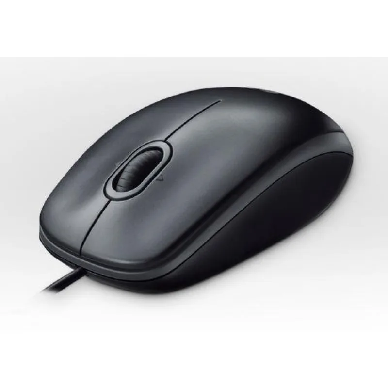 Logitech B100 - káblová optická myš, USB - čierna
