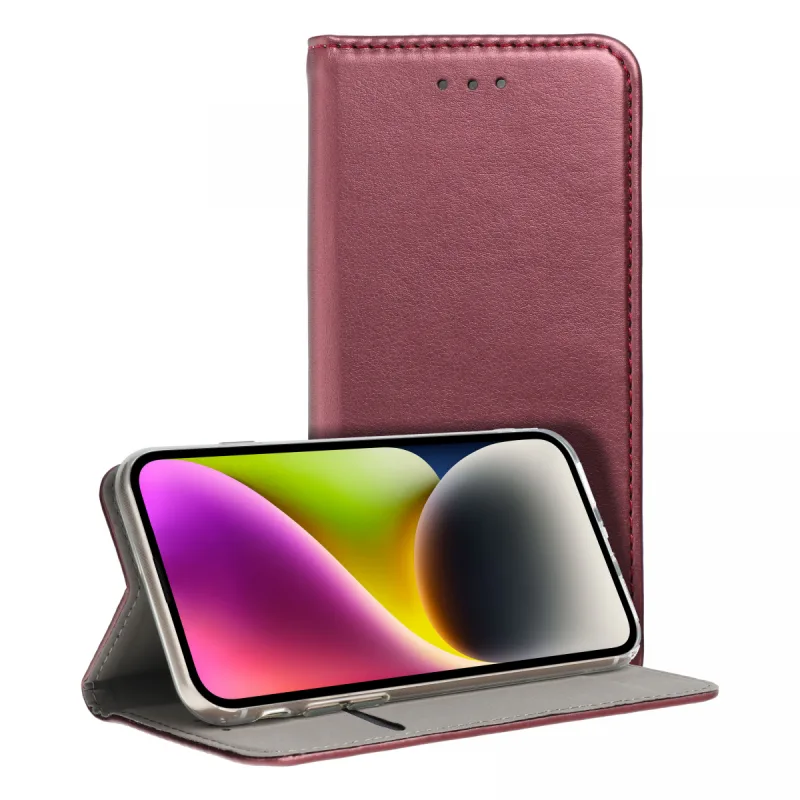 Puzdro Smart Magneto book na SAMSUNG A54 5G burgundy