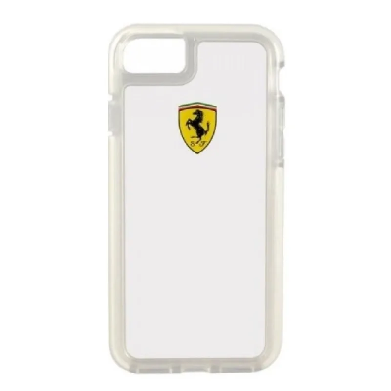 Tvrdé puzdro Ferrari FEGLHCP7TR na iPhone 7/8 SE 2020 / SE 2022 priehľadné odolné voči nárazom