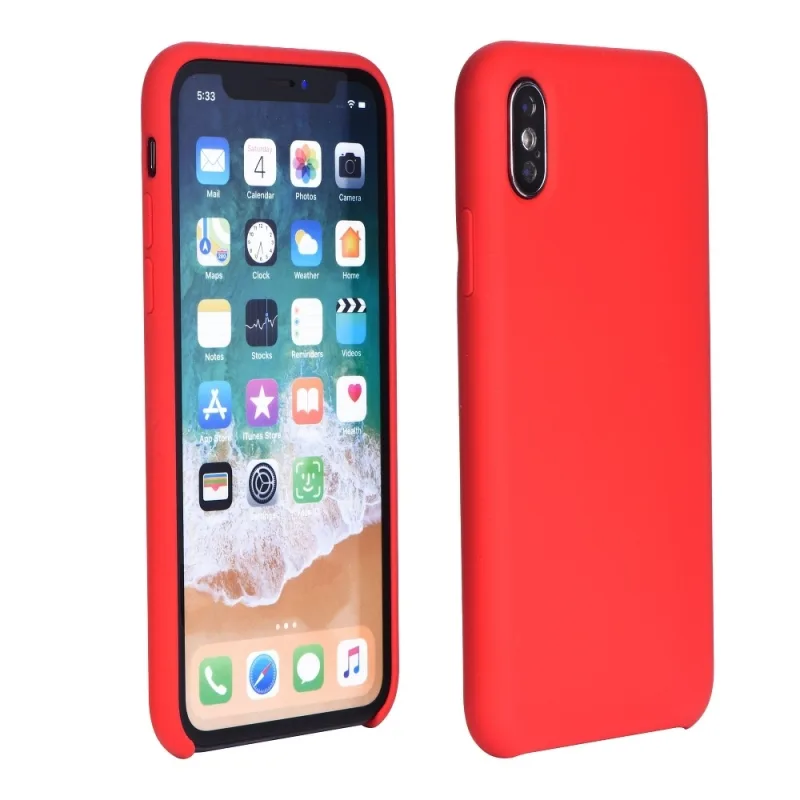 Puzdro Silicone na SAMSUNG Galaxy A51 red