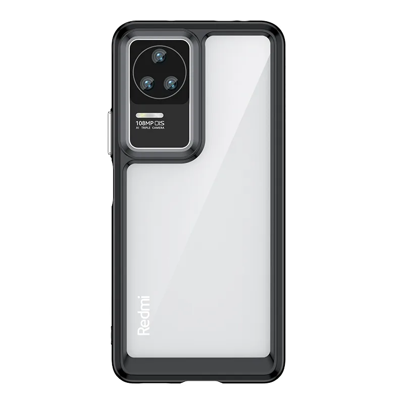 Outer Space Case pre kryt Xiaomi Poco F4 5G s ohybným rámom čiernej farby