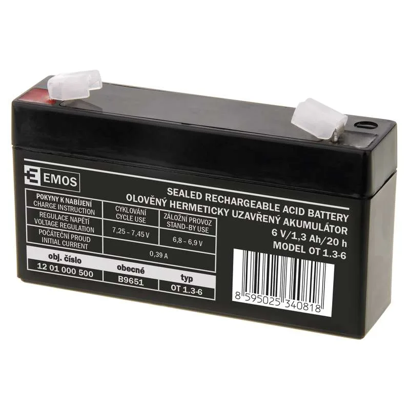 AKUMULÁTOR SLA 6V/ 1, 3Ah FA -4, 7mm 1201000500