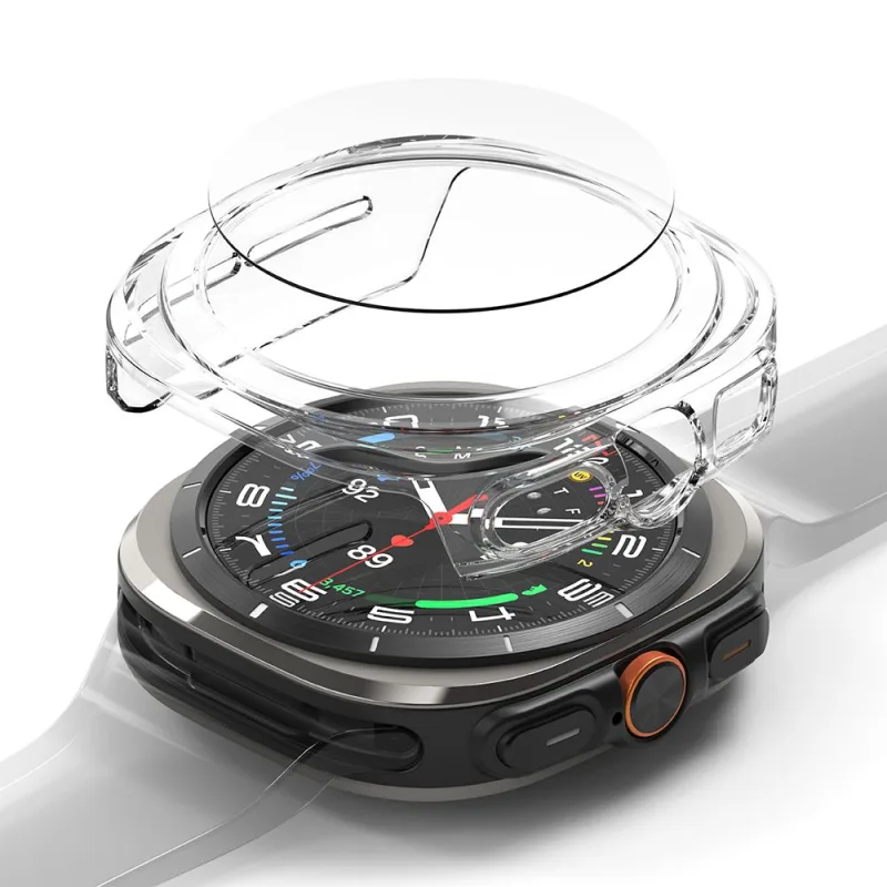 Sada tenkého a tvrdeného skla Ringke + súprava skla pre Samsung Galaxy Watch Ultra 47 mm – priehľadné
