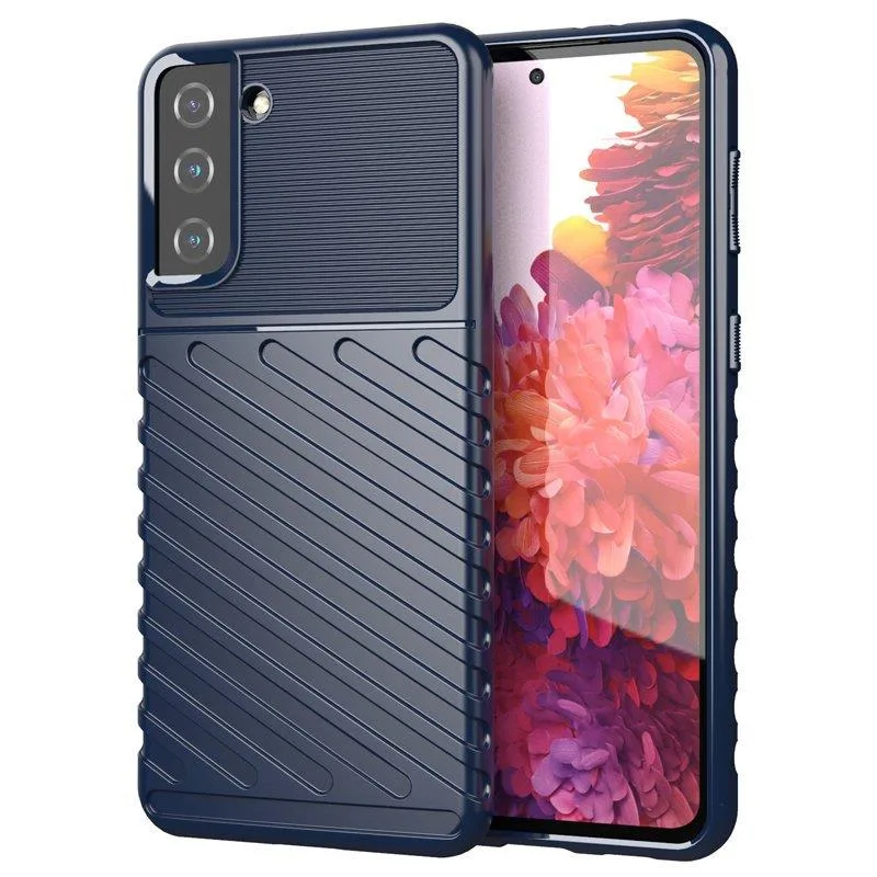 Flexibilný pancierový kryt Thunder Case pre Samsung Galaxy S22+ (S22 Plus) modrý