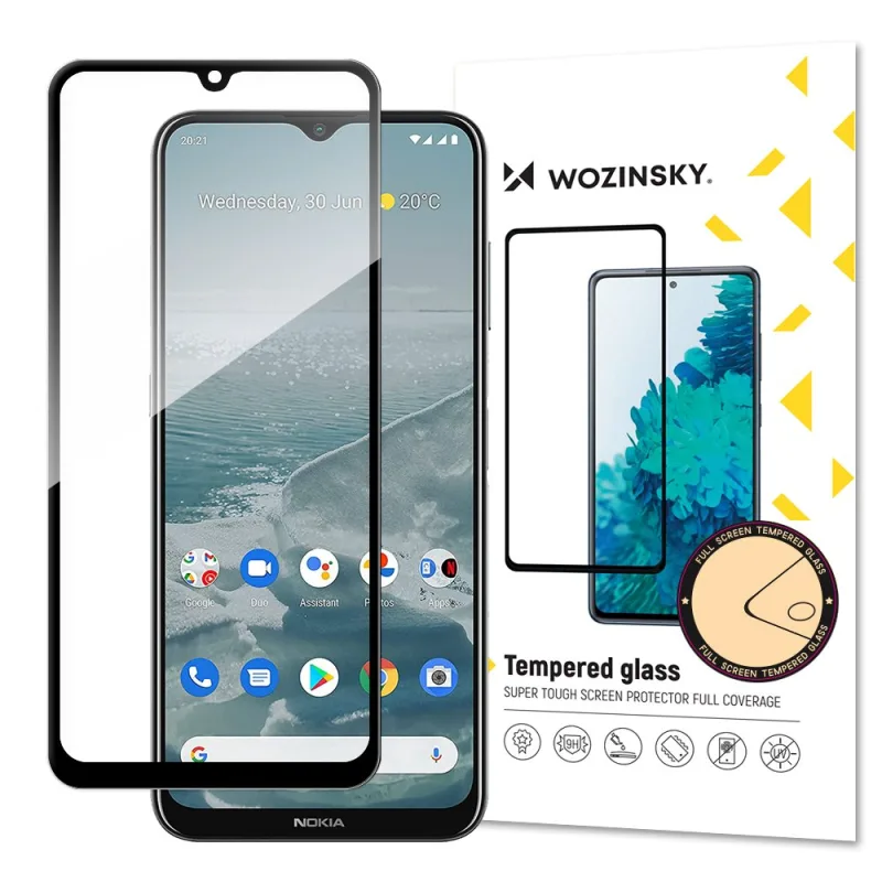 Wozinsky super odolné tvrdené sklo Full Glue na celú obrazovku s rámom Case Friendly Nokia G20 black