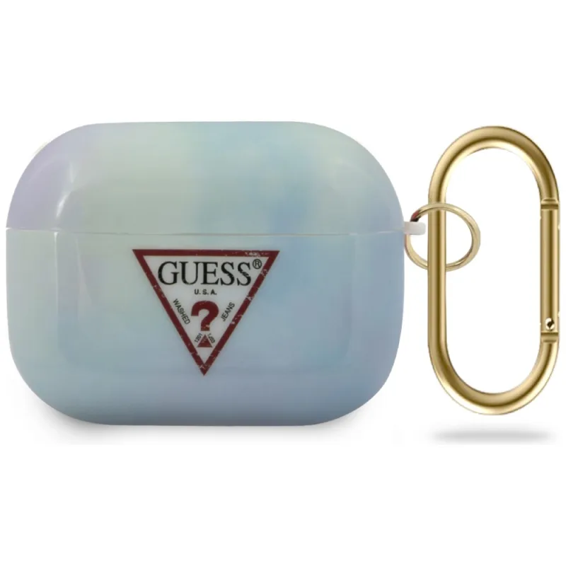 Guess GUACAPTPUMCGC02 kryt AirPods Pro modrý/modrý Tie & Dye Collection