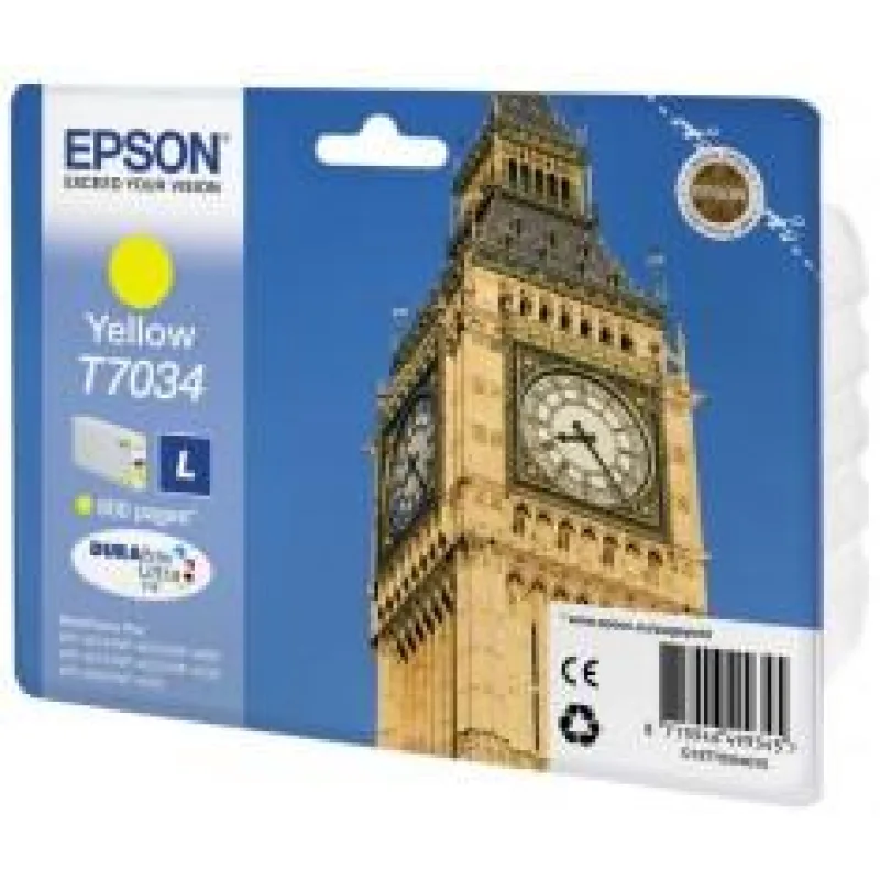 Atramentová lišta EPSON WorkForce-4000/ 4500 - žltá L - 800 str.…