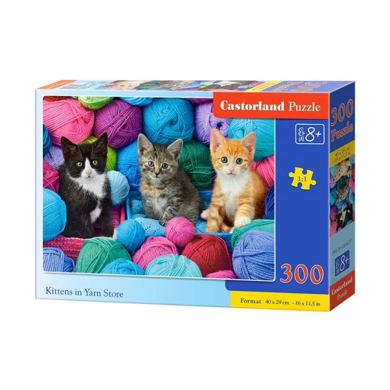 CASTORLAND Puzzle Mačičky a klbká 300 dielikov