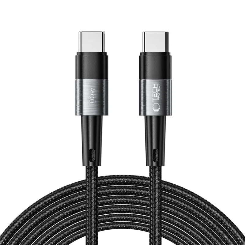 Kábel Tech-Protect UltraBoost USB-C / USB-C PD 100W 5A 3m – sivý