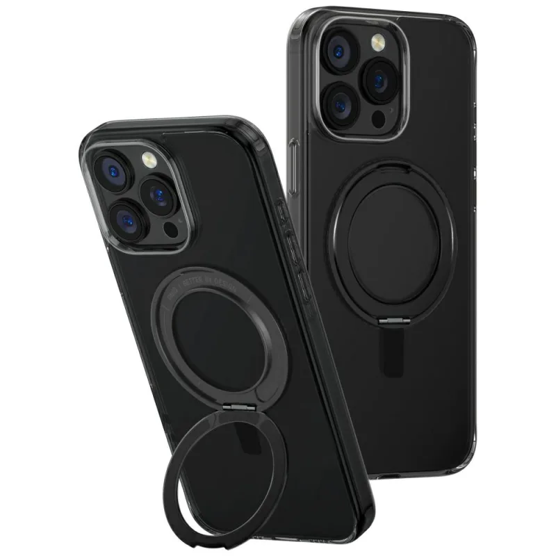 Puzdro Uniq Swivix 360 Rotating Kickstand Case pre iPhone 16 Pro Max – čierne