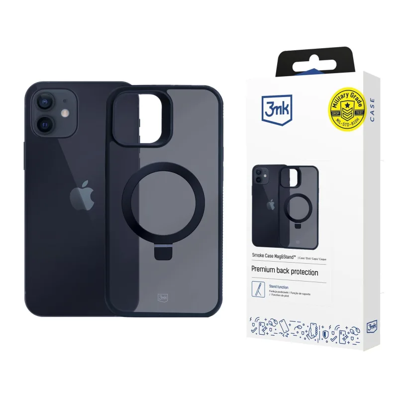 3mk ochranný kryt Smoke Case Mag&Stand pro Apple iPhone 12/ 12 Pro…