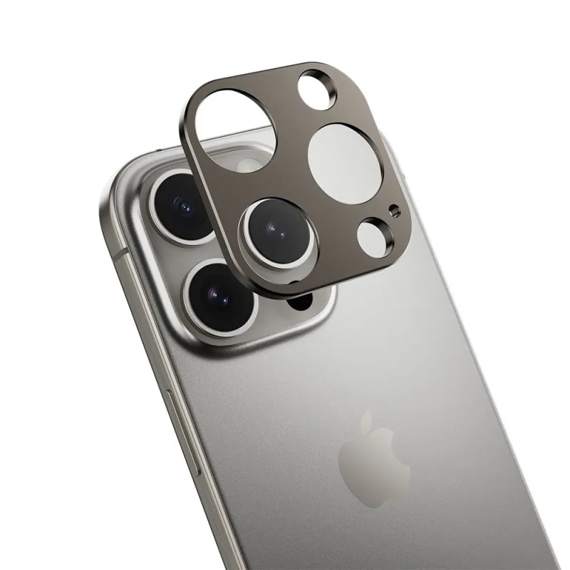 SwitchEasy LenShield Aluminum Lens Protector pre iPhone 16 Pro/16 Pro Max - Titanium