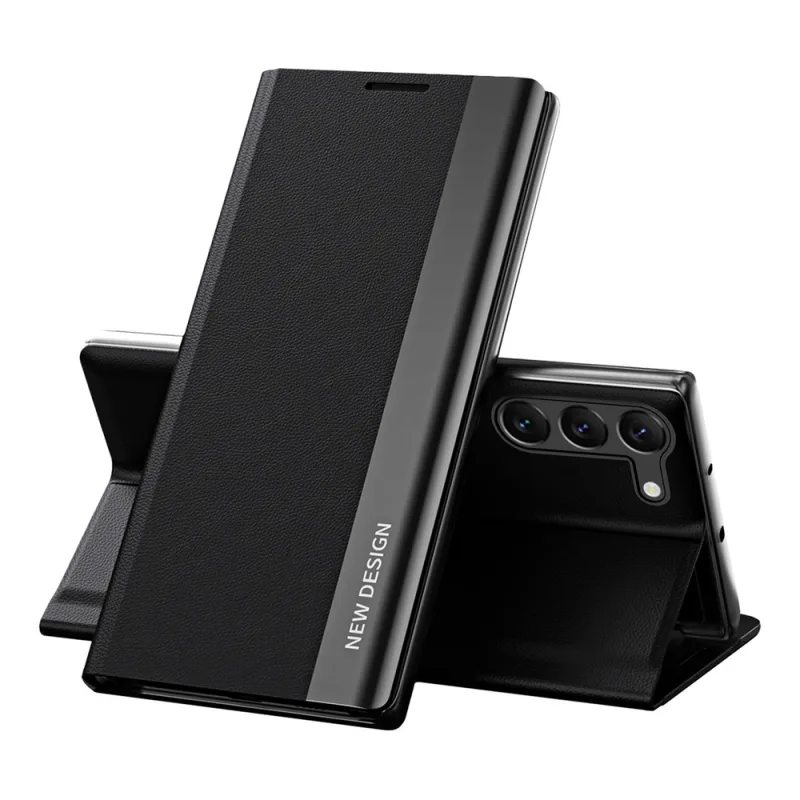 Puzdro Sleep Case Pro pre Samsung Galaxy S23+ s výklopným stojanom čierne