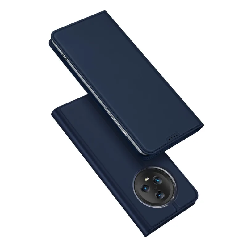 Puzdro Dux Ducis Skin Pro pre Honor Magic5 Flip Card Wallet Stand Blue