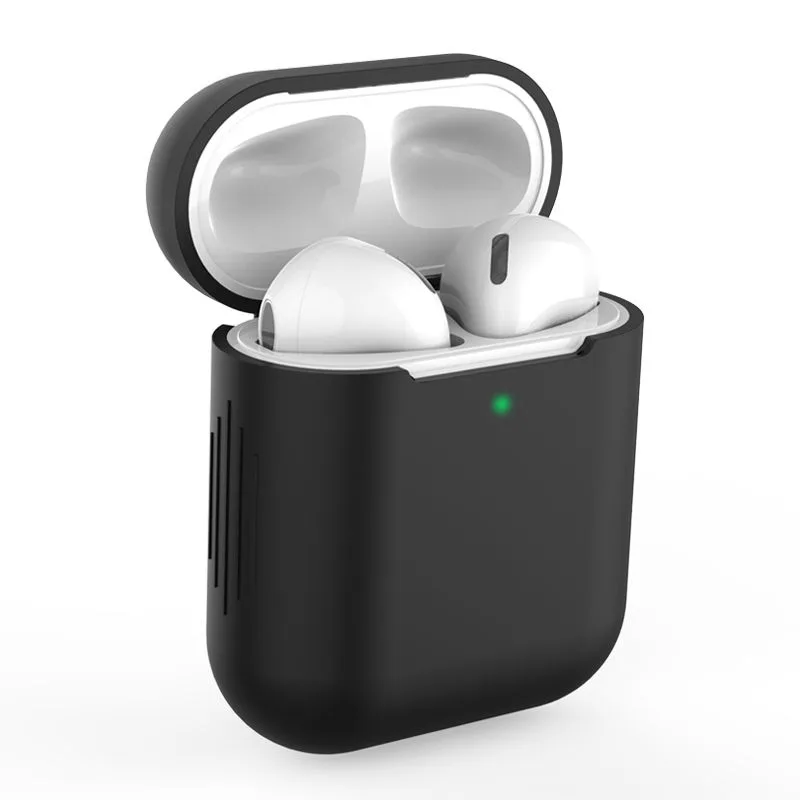 Puzdro Tech-Protect Icon pre slúchadlá AirPods 1/2 – čierne