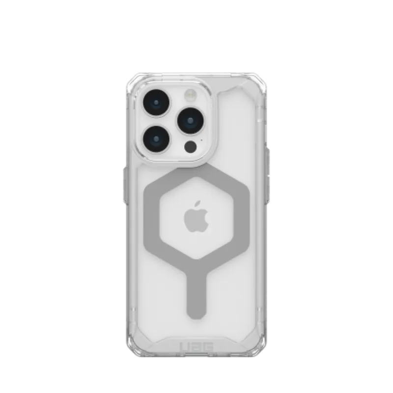 Puzdro UAG Plyo MagSafe pre iPhone 15 Pro - priehľadné a strieborné