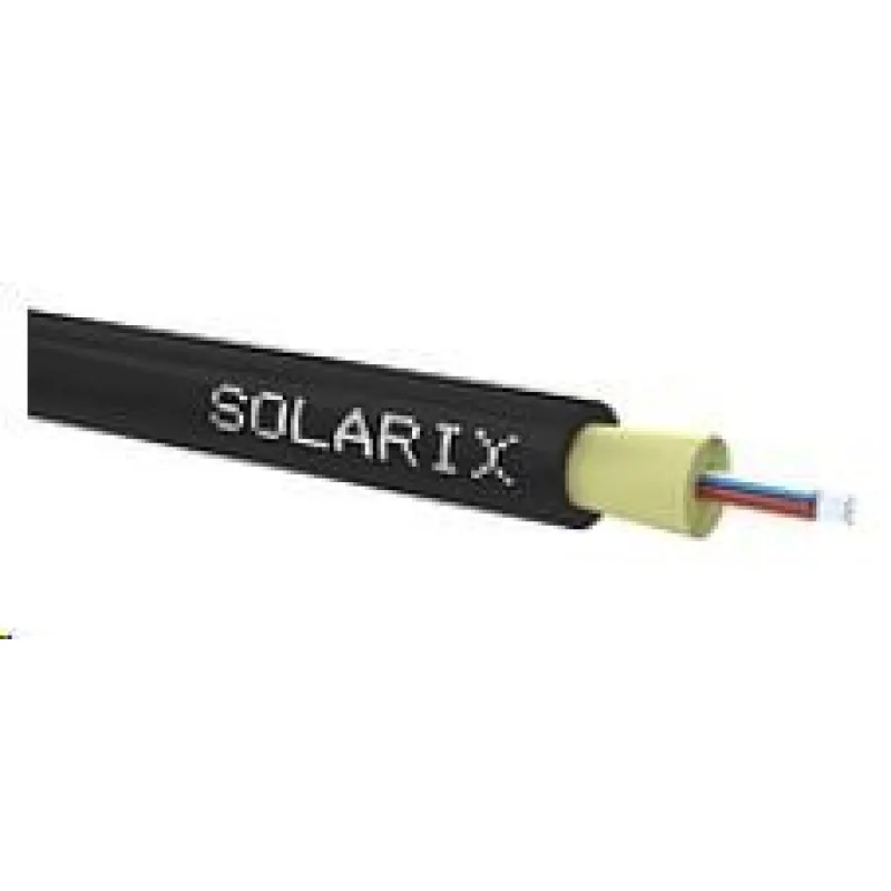 DROP1000 Solarix kábel, 8Vl 9/ 125, 3, 7mm, LSOH, čierny, 500m…
