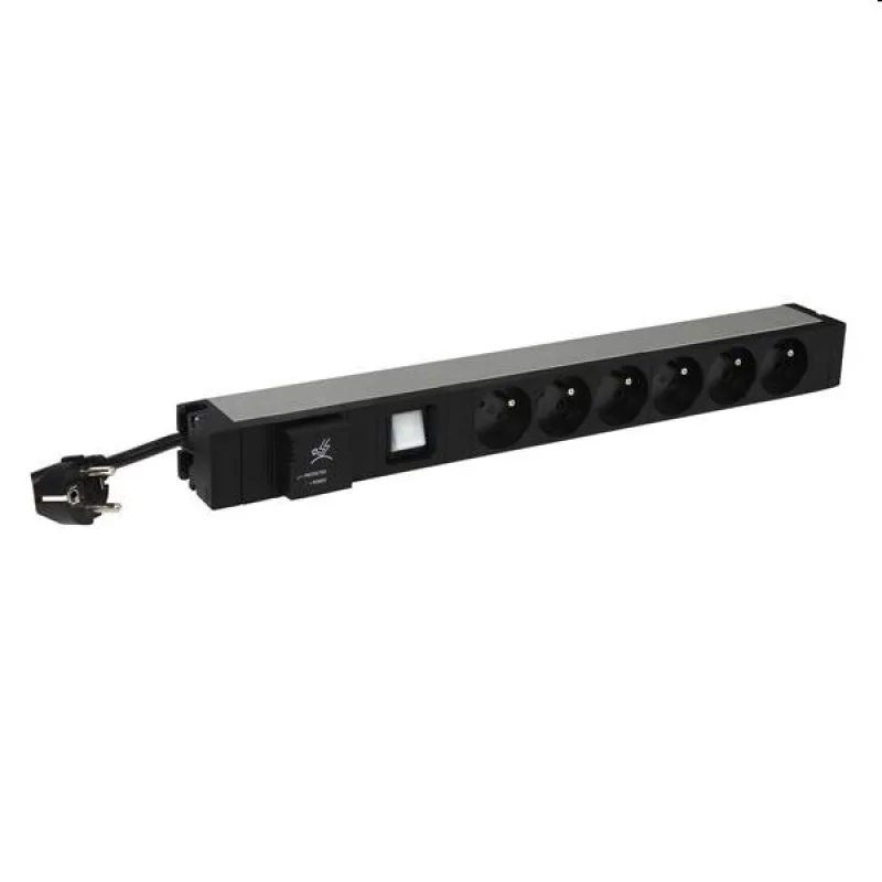 Legrand napájecí blok PDU do racku 6x 230V s přepěť. ochranou 1U