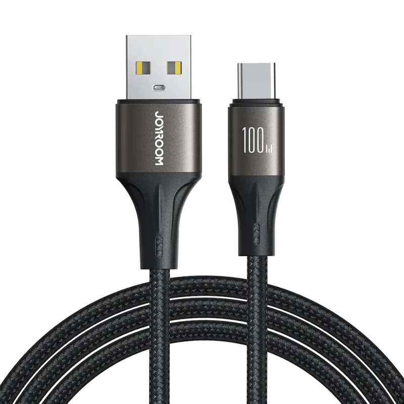 Joyroom Light-Speed Series S-A25 kábel USB-A / USB-C 100 W 1,2 m - čierny
