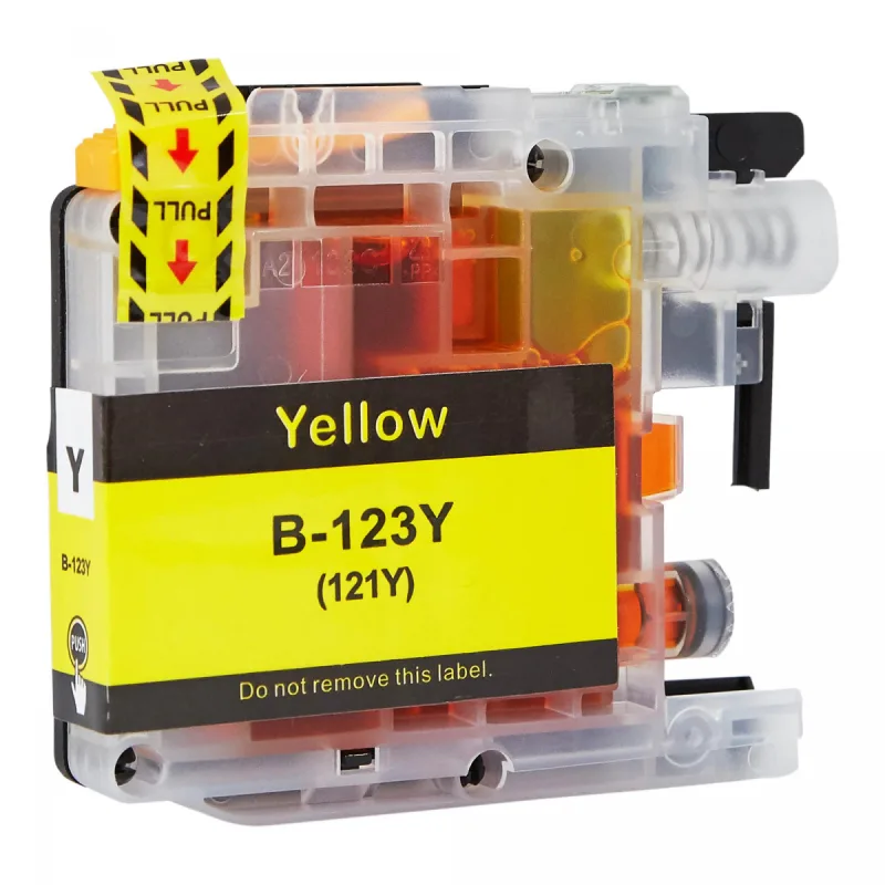 Kompatibilná náplň Brother LC123Y - 10ml - Yellow