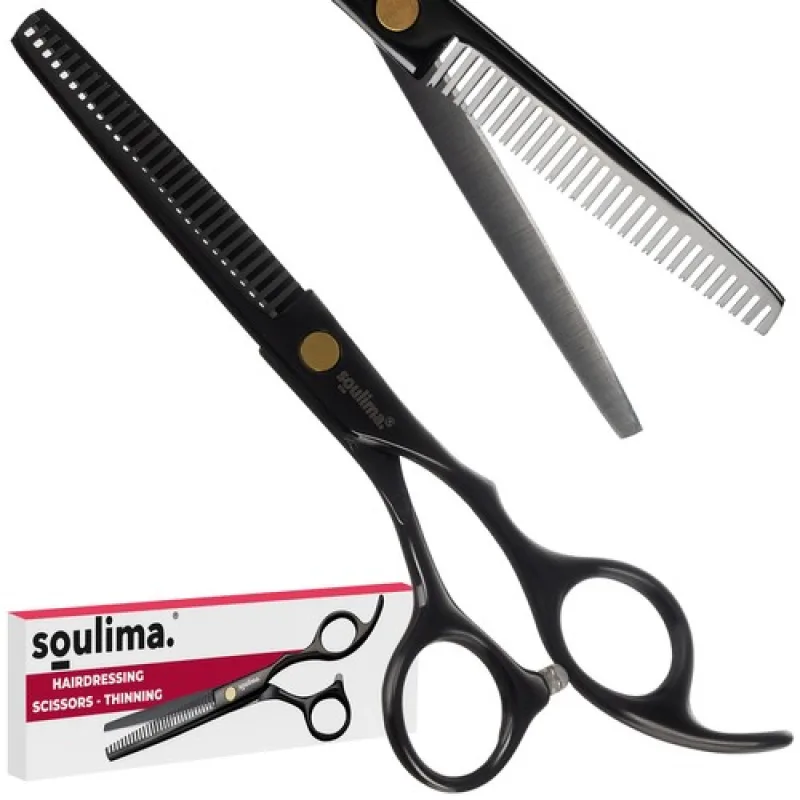 SOULIMA Profesionálne efilačné kadernícke nožnice 17.5 cm