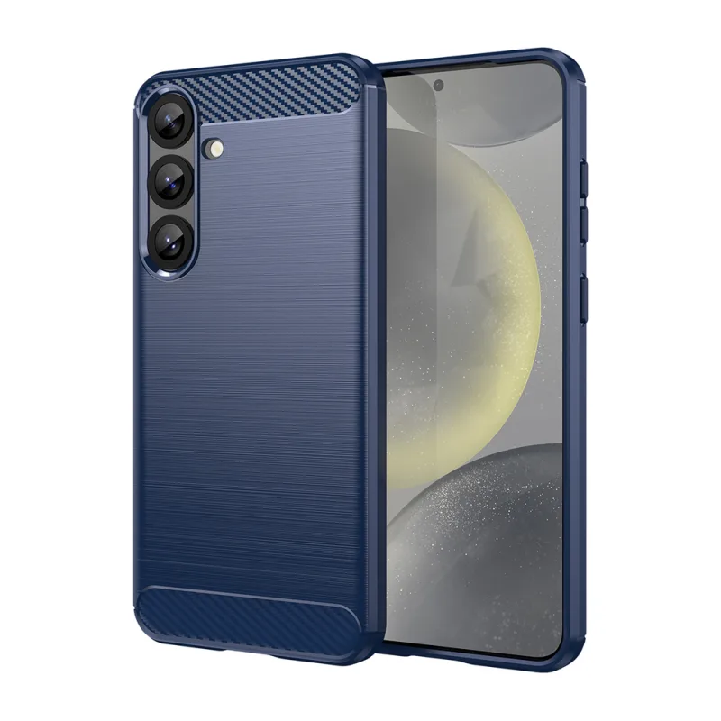 Karbónové puzdro pre Samsung Galaxy S25+ – modré