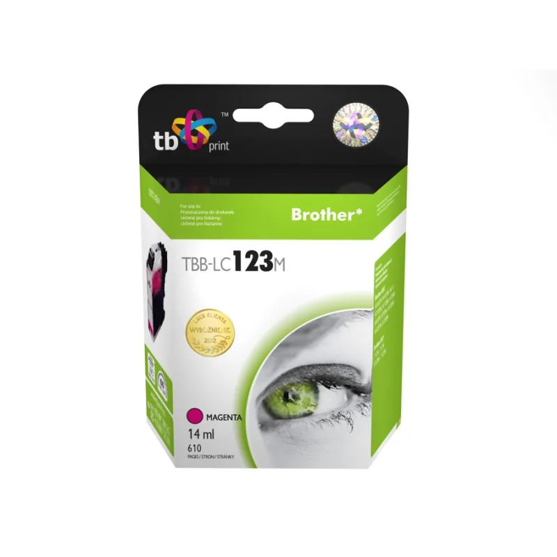 Ink.kazeta kompatibilná s Brother LC123M 100% new TBB-LC123M