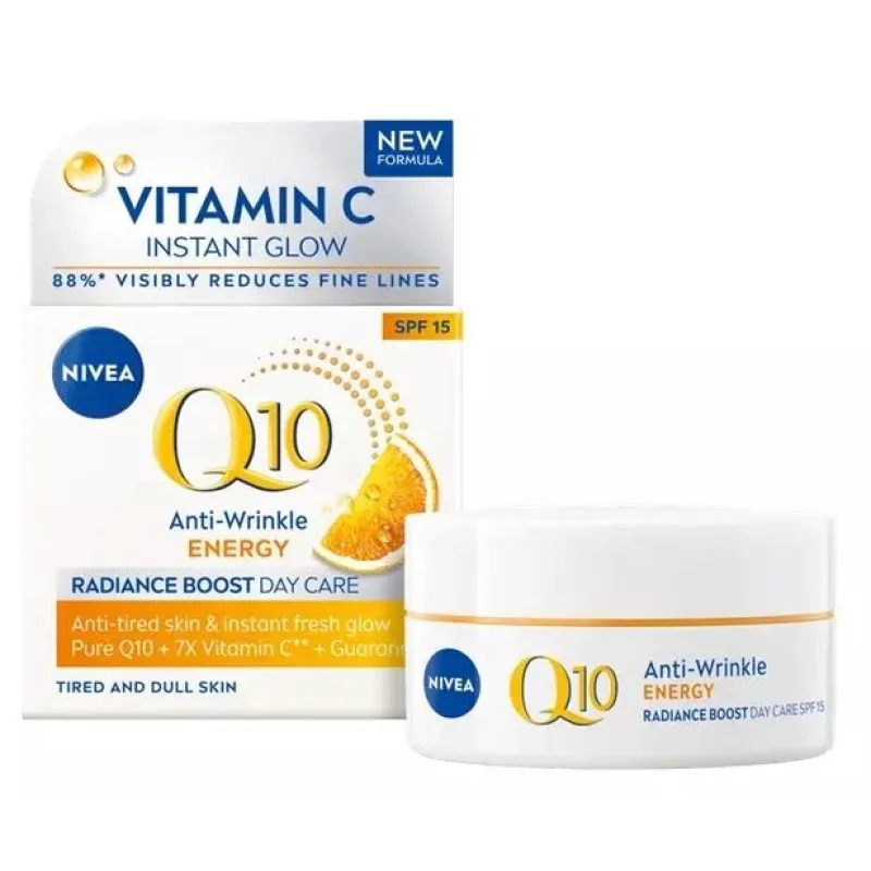 Nivea energizujúci denný krém proti vráskam Q10 SPF 15 50ml