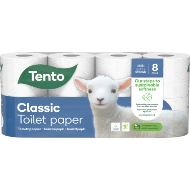Tento Classic white/ 8ks 150 útržkov 3-vrstvový 18m